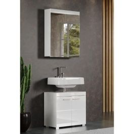 Trendteam AUC4251014141975 Mueble de Baño AMANDA 2 Puertas con Espejo L60xP17xH77 cm Blanco Precio: 108.9. SKU: B14BRGE77W