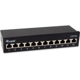 EQUIP 326622 Patch Panel 12 x RJ45 Cat6a FTP Negro Precio: 54.49999962. SKU: B14ZVFK4YE