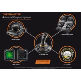 Thrustmaster T.16000M FCS Flight Pack Palanca de mando para Mac, PC - Analógico/Digital USB Negro (Ref. 2960782)