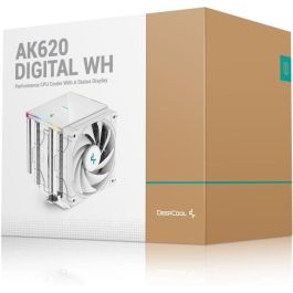 Deepcool AK620 Digital DEE1701162171136 - Disipador de CPU de 2 Ventiladores de 120 mm - Blanco