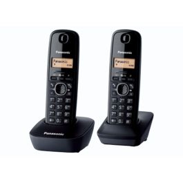 Panasonic KX-TG1612FRH Duo Teléfono inalámbrico contestador automático negro