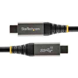 Cable USB C Startech USB31CCV1M Negro/Gris 1 m