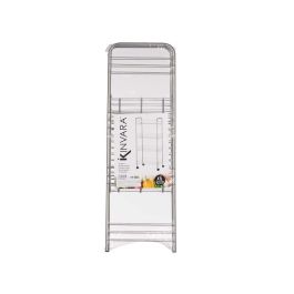 Kinvara Verdulero 4 Pisos Metálico con Ruedas 26.5x82x8.5 cm (4 Unidades)