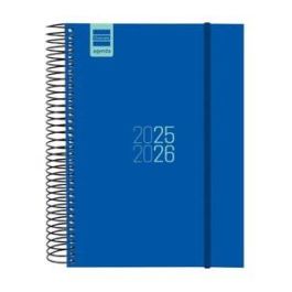 Finocam 633121526 Agenda Escolar 2025-2026, 1 día por página, Espiral, Tapa Dura, Azul, 155x212mm, Cierre Goma Elástica Precio: 19.49999942. SKU: B158XJ89Q9