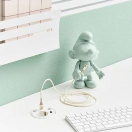 Forming Function Powerdot - 1 Toma de Corriente, Cargador USB-A y USB-C, 2 Pasacables, Blanco - Para Escritorios Limpios y Versátiles