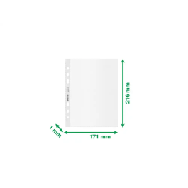 Fundas Leitz Negro Transparente Polipropileno Plástico