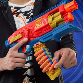 Nerf HASG17594N0 Lanzador Loadout Shadowspeed Recon con tambor giratorio de 6 dardos, incluye 14 dardos Nerf N1 y almacenamiento