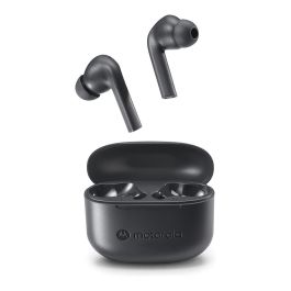Motorola Moto Buds 065 Auriculares True Wireless TWS Intraurales Bluetooth 5.3 con Estuche de Carga, Resistencia IPX4, 17h Autonomía, Negro