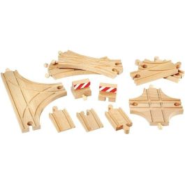 BRIO World 33307 - Caja Evolution Avance 11 Raíles - Surtido de Accesorios para Circuito Tren de Madera, +3 años