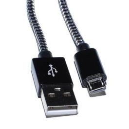 Elbe CA-118-MICRO Cable USB a Micro USB Alta Velocidad Carga Rápida QC 2A Sincronización Datos 480Mbps 1m