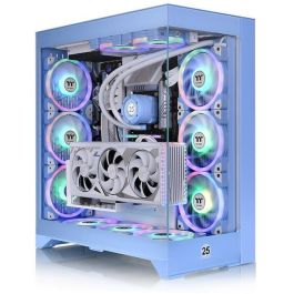 Thermaltake CTE E600 MX Midi Tower PC - Caja de Ordenador de Vidrio Templado Color Hydrangea Blue
