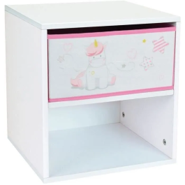 Fun House Mesita de Noche Infantil Unicornio CIJEP para Niña 33x30x36cm Precio: 59.50000034. SKU: B1H56RV4EJ