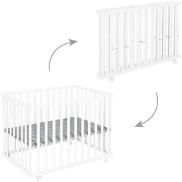 Roba Parque Infantil Plegable Little Stars ROB4005317339061 75 x 100 cm Altura Regulable 4 Ruedas con Freno Madera Lacada Diseño Estrellas Precio: 201.99792272. SKU: B13N4S53SP