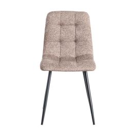 Silla Jaspeado Taupe Tejido-Metal 44 X 52 X 86 cm