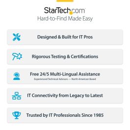 Cable HDMI Startech HDMI21-CBL-8K60-50CM Negro