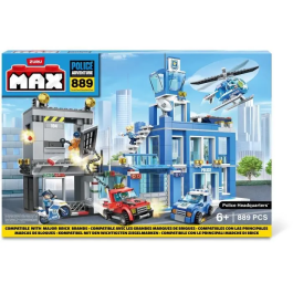 Zuru Construcción Estación de Bomberos y Policía Max Build 976 Piezas 55 x 40 cm