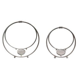 DKD Home Decor Portavelas Moderno Plateado Metal Set de 2 Piezas 16 x 39 x 38 cm Precio: 20.50000029. SKU: B1FD5G63XB