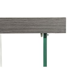 Escritorio Moderno DKD Home Decor Gris Transparente 50 x 76 x 120 cm Escritorio Moderno DKD Home Decor Gris Transparente 50 x 76 x 120 cm