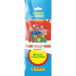 Panini PAN8018190027273 Fat Pack Super Mario - 2 Fundas, 52 Cartas Coleccionables