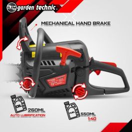 Motosierra de gasolina de 58 cc - Guía de Oregon de 51,5 cm - Elem Garden