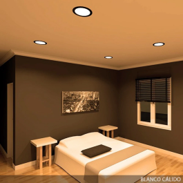 BX3 LIGHT Placa LED Circular 18W 1380Lm 3000K Empotrable o Superficie, 40.000H Vida Útil, Alta Eficiencia