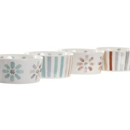 DKD Home Decor Aperitivo Gres Bambú Multicolor Natural Colección Casablanca 2022 Urban Set 5 Piezas 19.7 x 1 x 19.7 cm