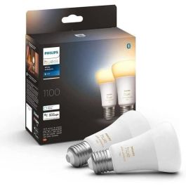 Philips Hue White Ambiance, LED conectado LED E27 equivalente 75W, 1100 Lumen, Bluetooth Compatible, 2 paquete