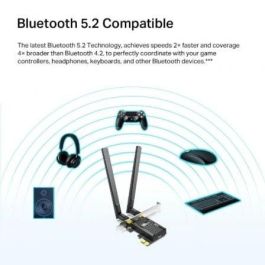 TP-LINK AX1800 DUAL BAND WI-FI 6 BLUETOOTH 5.2 PCI EXPRESS ADAPTER TP-LINK AX1800 DUAL BAND WI-FI 6 BLUETOOTH 5.2 PCI EXPRESS ADAPTER