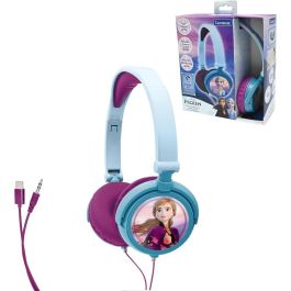 Lexibook Auriculares Diadema Frozen Disney Ajustables Plegables para Niños Jack 3.5mm
