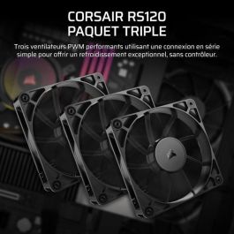 Corsair RS120 Carcasa del Ordenador Ventilador 12 cm Negro 3 Piezas