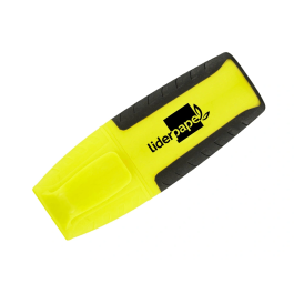 Liderpapel Rotulador Mini Fluorescente Amarillo, Punta Biselada y Agarre Cómodo, Trazo 1-4 mm