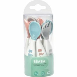 BEABA Set de 6 cucharas ergonómicas + 4 tenedores (rosa antiguo + verde aireado + niebla ligera) Precio: 31.50000018. SKU: B1EJ3R3MXB