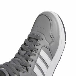Zapatillas Deportivas Infantiles Adidas Hoops 3.0 Mid Gris