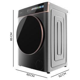 Cecotec Lavadora-Secadora Inverter 85900, 8/5 kg, 1400 rpm, Clase A/D, acero, libre instalación