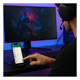 4smarts Estación de Carga VoltDock USB-C 60W Gris 541426