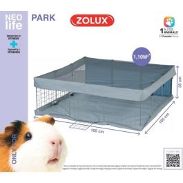 ZOLUX ZOL1704880506112 Recinto Modular Neo Park para Pequeños Animales y Cobayas 105x105x35 cm (1.10 m²)
