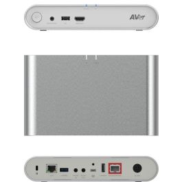 AVer FONE700 Altavoz Techo Conferencia, Hub Conexión AV, Audio Claro con Supresión Ruido, Seguimiento 3D, Cable 10m