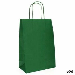 Bolsas Fama Verde oscuro Con asas 125 g/m² 21 x 11 x 29 cm (25 Unidades)