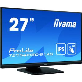 Monitor Iiyama 27" (T2754MSC-B1AG) Negro Pcap 10-Points Tactil, Anti Glare Coating, 1920 X 1080, Ips-Panel, Slim Bezel, Speakers, Vga, Hdmi, Height Adjust., 300 Cd/M², Usb 3.0 Usb Touch Interface Monitor Iiyama 27" (T2754MSC-B1AG) Negro Pcap 10-Points Tactil, Anti Glare Coating, 1920 X 1080, Ips-Panel, Slim Bezel, Speakers, Vga, Hdmi, Height Adjust., 300 Cd/M², Usb 3.0 Usb Touch Interface