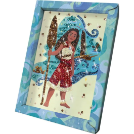 Lansay Kit de Manualidades Creativas Colección de Lentejuelas Vaiana, LAN3181860203330, Para Niños de 7 Años en Adelante