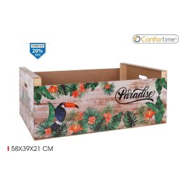 Confortime Caja Wood Brillo Paradise 58 x 39 x 23 cm (3 Unidades) Precio: 13.89000019. SKU: S2211537