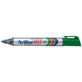 Rotulador Artline Marcador Permanente 107 Verde Punta Redonda 12 unidades