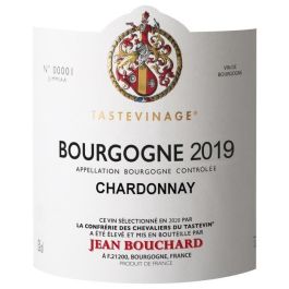 Jean Bouchard 2018 Bourgogne Chardonnay - Vino blanco de Borgoña - Tastevinage