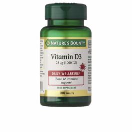 Nature's Bounty Vitamina D3 1000 UI 100 Comprimidos Veganos para Huesos, Músculos e Inmunidad. Sin Gluten ni Lactosa. Precio: 10.5000005. SKU: B1A87FMVX9
