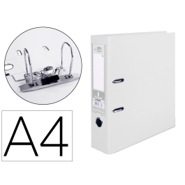 Liderpapel Archivador de Palanca A4 Documenta Forrado PVC con Rado Lomo 75mm Blanco, Compresor Metálico Precio: 13.50000025. SKU: B13HATFPDV