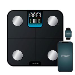 Báscula Digital de Baño Cecotec Surface Precision HealthySmart Negro Cristal 180 kg Precio: 22.4818. SKU: B16656DHKN