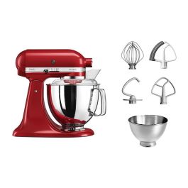 Kitchenaid Robot Línea Artisan 5KSM175 PS EER Rojo 4,8L Robot de Cocina Doméstico de Alto Rendimiento con Acción Planetaria