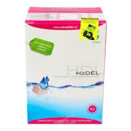 NOVADIET H2Del. 10 sobres. Coadyuvante en dietas de control de peso. Con Hibisco, Alcachofa, Cola de caballo, Diente de león, Cardo mariano. Precio: 21.5000005. SKU: B1FN398L49