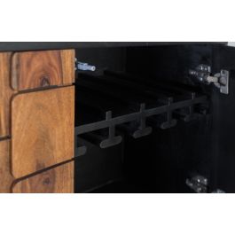 Giner y Colomer Mueble Bar Mango Sheesam Efecto Tridimensional Wengué 129cm