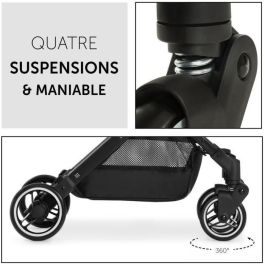 HAUCK HAU4007923160145 Cochecito compacto Travel N Care - Plegado con una mano, 4 ruedas - Negro